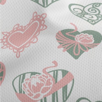 Valentine's Day Gift Box Athletic Mesh Flat Back