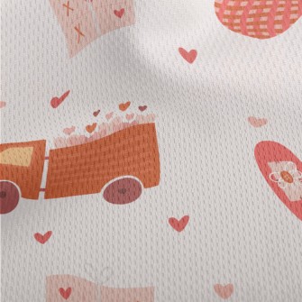 Car Delivery Athletic Mesh Flat Back