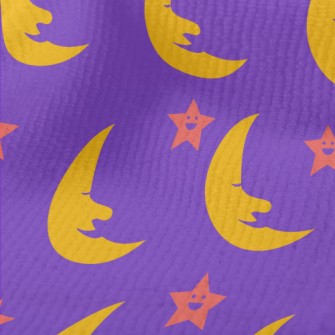 Smiling Crescent Moon Terry