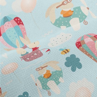 Rabbit Hot Air Balloon Performance Linen