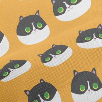 Super Cute Big-eyed Kitten Performance Linen