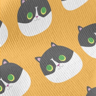 Super Cute Big-eyed Kitten Standard Corduroy