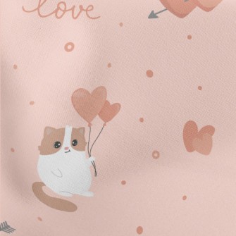 Heart Cat With Arrows Stretch Ponte