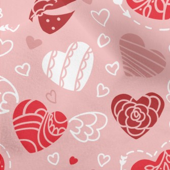 Lace Heart Micro Fleece