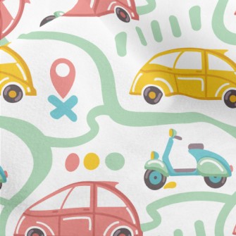 Roads For Cars And Motorcycles Micro Fleece