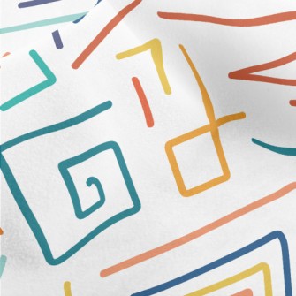 Triangle Line Chart Micro Fleece