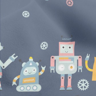 Little Helper Robot Micro Fleece