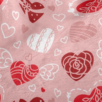 Lace Heart Minky