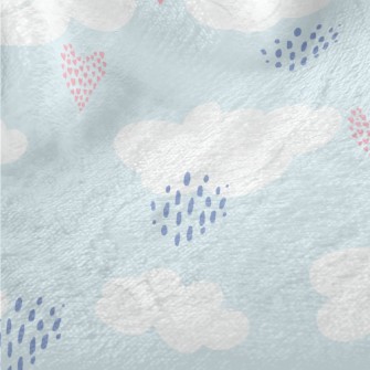 Little Love White Clouds Minky