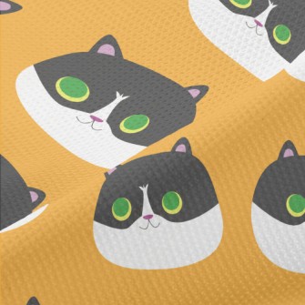 Super Cute Big-eyed Kitten Piqué