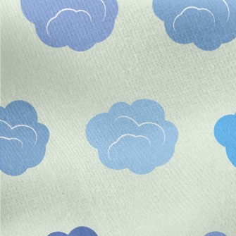 Gradient Clouds Jersey Backed Fleece