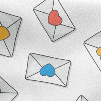 Love Sticker Envelope Jersey Backed Fleece