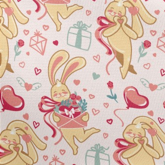 Love Shy Rabbit Pongee
