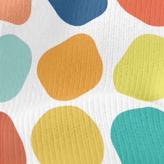 Colorful Upside Down Cubes Stretch Jersey