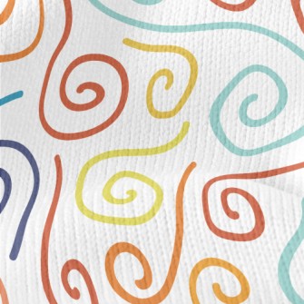 Curved Lines Stretch Jersey