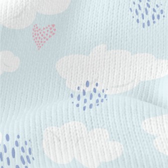 Little Love White Clouds Stretch Jersey