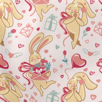Love Shy Rabbit Lightweight Cotton Poplin