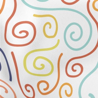 Curved Lines Lightweight Cotton Poplin