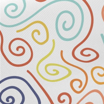 Curved Lines Midweight Cotton Poplin