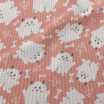 Cute Little Ghost Birdseye Piqué