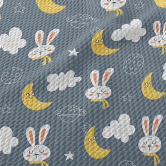 The Rabbit And The Moon Sleepi Birdseye Piqué