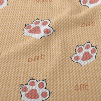 Q Elastic Soft And Tender Cat  Birdseye Piqué