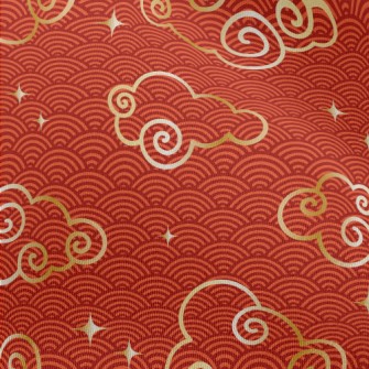 Joyful Golden Clouds Chiffon