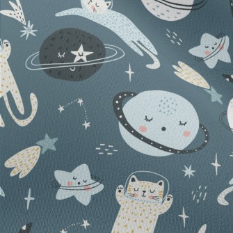 Cats And Solar Systems Sleepin Chiffon