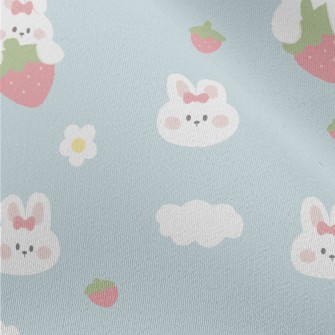 Cute Rabbit And Strawberry Chiffon