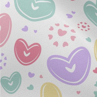 Colorful Love Heart Chiffon