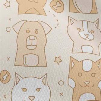Simple Cute Dog Chiffon