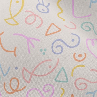 Interesting Line Graphics Chiffon