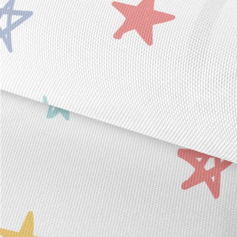 Hand Drawn Colorful Stars Waterproof Oxford