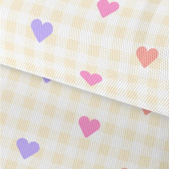 Simple And Small Love Grid Waterproof Oxford