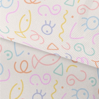Interesting Line Graphics Waterproof Oxford
