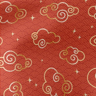 Joyful Golden Clouds Waterproof Canvas
