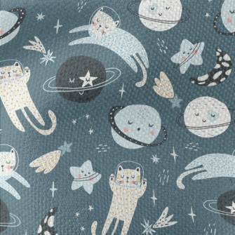 Cats And Solar Systems Sleepin Waterproof Canvas
