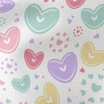 Colorful Love Heart Waterproof Canvas