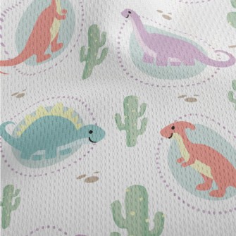 Cute Silly Dinosaur Athletic Mesh Flat Back