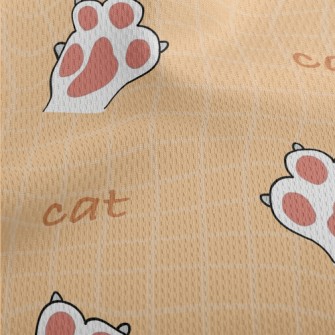 Q Elastic Soft And Tender Cat  Athletic Mesh Flat Back