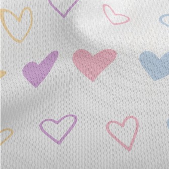Simple And Gentle Love Athletic Mesh Flat Back