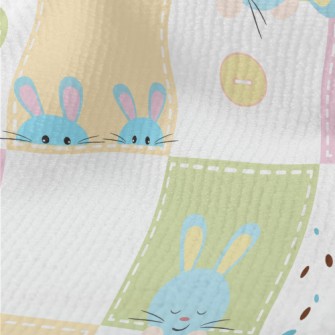 Cute And Lovely Rabbit Plaid Terry