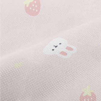 Pink And Cute Strawberry Rabbi Performance Linen