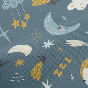 The Solar System Floating In T Performance Linen