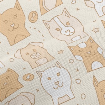 Simple Cute Dog Performance Linen
