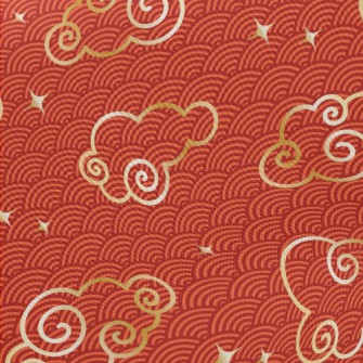 Joyful Golden Clouds Twill