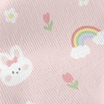 Cute And Cute Rabbit With Bow Standard Corduroy