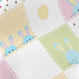 Cute And Lovely Rabbit Plaid Standard Corduroy