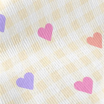 Simple And Small Love Grid Standard Corduroy