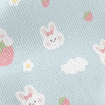 Cute Rabbit And Strawberry Standard Corduroy